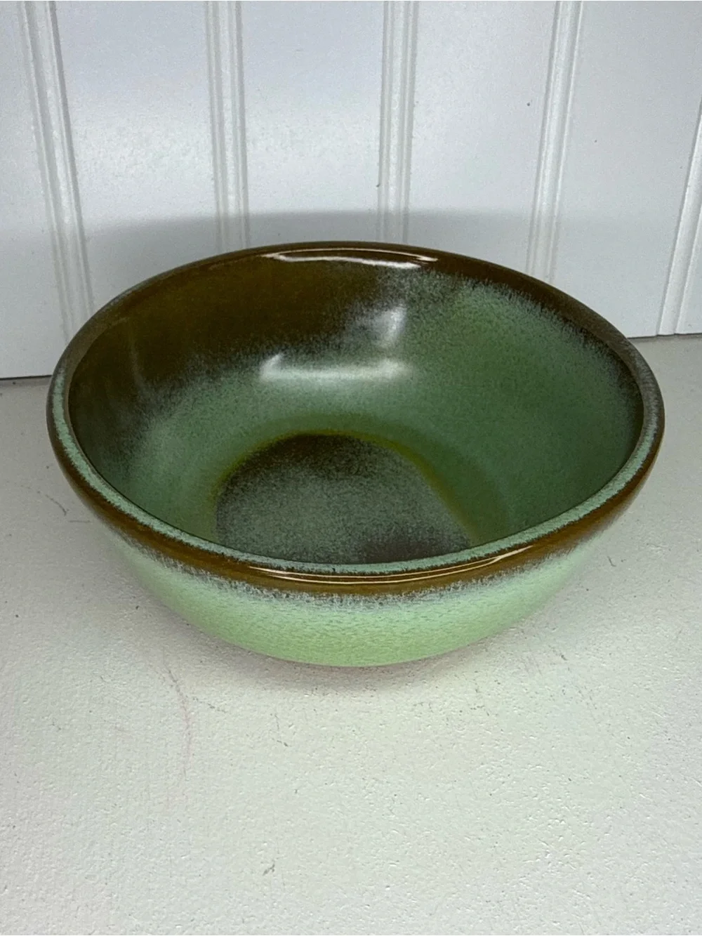 Vintage Frankoma Pottery 6X Prairie Green Westwind Dinnerware 14 oz Bowl